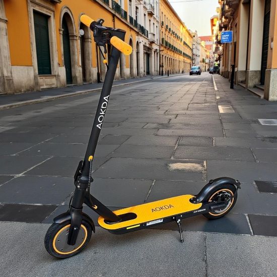 صورة سكوتر كهربائي للكبار 36 فولت قابل للطي - كفرات هواء